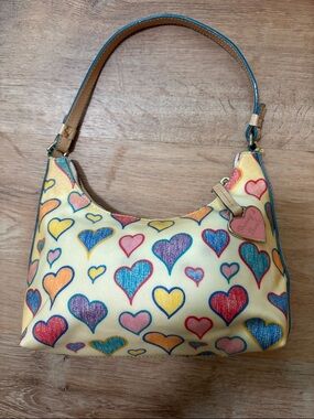 vintage Y2K Dooney & Bourke handbag from the Crayon Hearts collection